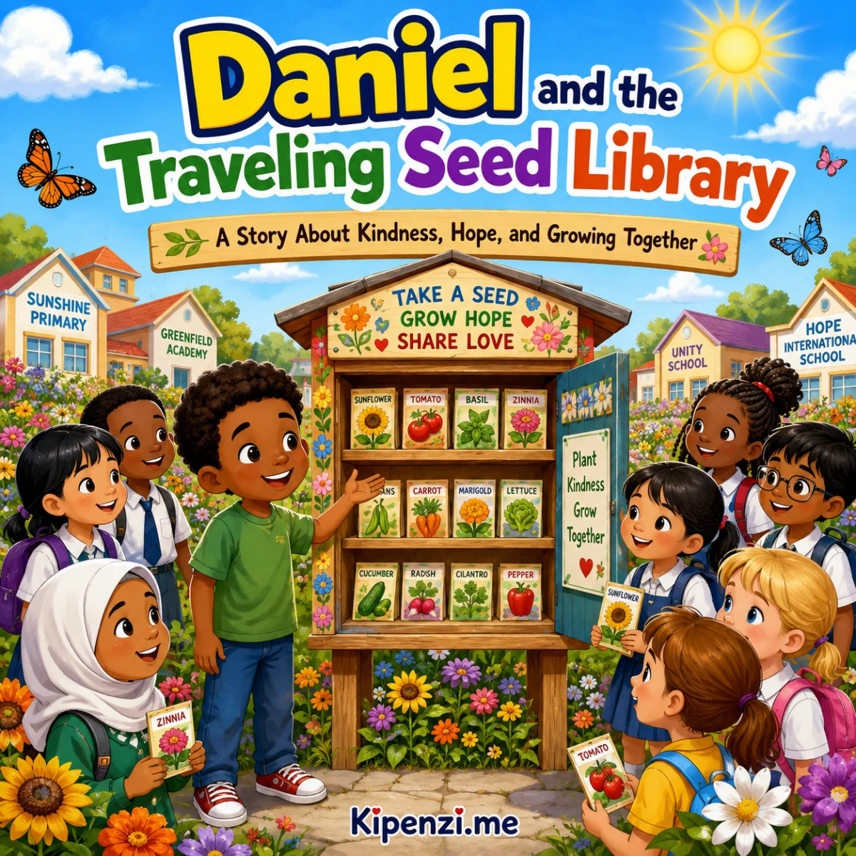 Daniel and the Traveling Seed Library - A Story About Kindness, Hope, and Growing Together